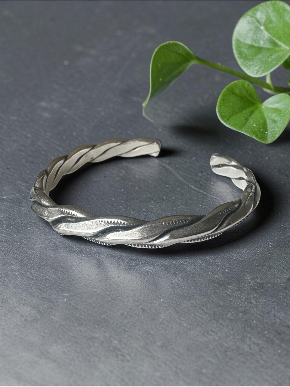 GUESS Twisted Cable Cuff Bracelet 7”